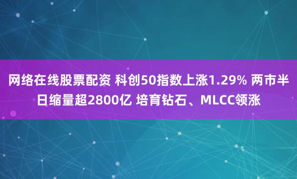 网络在线股票配资 科创50指数上涨1.29% 两市半日缩量超2800亿 培育钻石、MLCC领涨